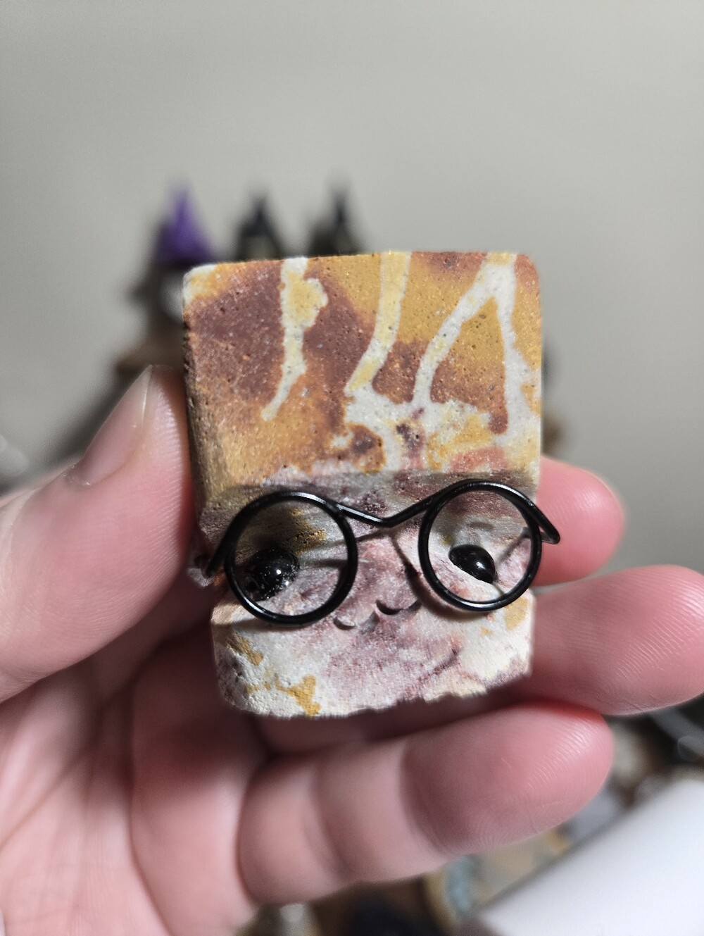 Mookaite Glasses Crystal Hedgie Buddy